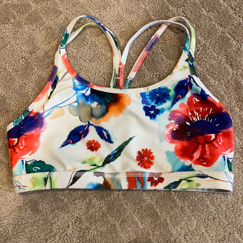 Born Primitive- warrior sports bra in floral veil